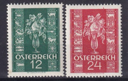 AUSTRIA 1937 - MNH - ANK 658, 659 - Nuevos