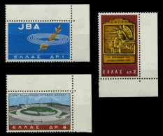 GRIECHENLAND Nr 887-889 Postfrisch ECKE-ORE X91E57A - Unused Stamps