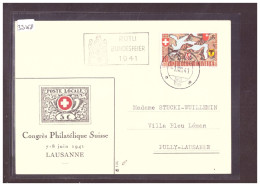 FORMAT 10x15cm - LAUSANNE - CONGRES PHILATELIQUE SUISSE 1941 - TB - Lausanne