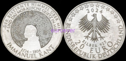 20 Euro Gedenkmünze 2024 BRD Deutschland / Germany - Immanuel Kant - Silber - UNC - Deutschland