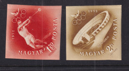 Hungary 1952 Mi 1251-2 MH Imperf Airmail Olympics 16060 - Zomer 1952: Helsinki