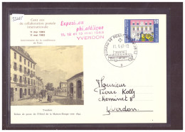 FORMAT 10x15cm - YVERDON - EXPOSITION PHILATELIQUE 1963 - TB - Yverdon-les-Bains 