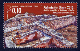 Bosnia Croatia 2015 Archeology Rivine Stolac Christian Monastery Religion MNH - Bosnia And Herzegovina