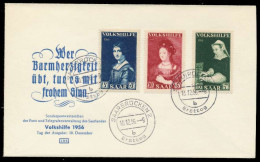 SAARLAND 1956 Nr 376-378 BRIEF FDC X78DC8A - Lettres & Documents