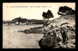 83 - ILE DE PORQUEROLLES - VUE SUR LA PLAGE D'ARGENT - Porquerolles