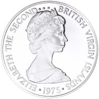 Monnaie, Îles Vierges Britanniques, Elizabeth II, Dollar, 1975, Franklin Mint - Islas Vírgenes Británicas