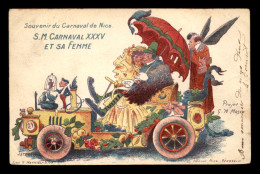06 - NICE - CARNAVAL - S.M. CARNAVAL XXXV ET SA FEMME - CARTE ILLUSTREE - Carnaval