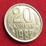 Russia 20 Kopecks 1982 Y# 132 Lt 230 Ussr Urss Russie Sowjetunion Rusia Kop. Kop Kopeek - Russie