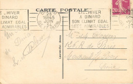 OBLITERATION MECANIQUE - DINARD - ETE-HIVER A DINARD SON CLIMAT EGAL SITES ADMIRABLES - Mechanical Postmarks (Other)