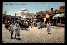 TUNISIE - TUNIS - PLACE BAB - SOUIKA - EDITEUR LEHNERT ET LANDROCK - CARTE COLORISEE - Túnez