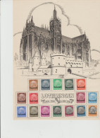 FRANCE - Timbre "ALSACE- LORRAINE" - Guerre De 1939-45 - Série Complète* LORRAINE N°24/39* - DOCUMENT ILLUSTRE - Sonstige & Ohne Zuordnung