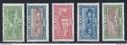 1937  ISLANDA, Posta Aerea N° 4/8  5 Valori  MLH/* - Otros & Sin Clasificación