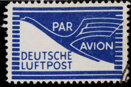 1948 Germany Occupation Air Mail Label Used Flugpost Zulassungsmarke - Usados