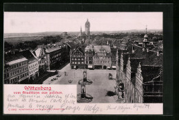 AK Wittenberg, Ortsansicht Vom Stadtturm Aus Gesehen  - Wittenberg
