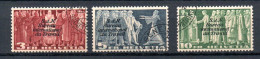 Switzerland 1939 Set Overprinted Service BIT/ILO Stamps (Michel 57/59) Used - Dienstzegels