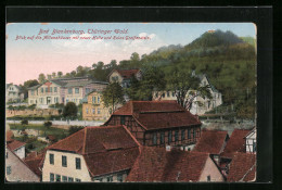 AK Bad Blankenburg, Blick Auf Die Allianzhäuser Mit Neuer Halle Und Ruine Greifenstein  - Bad Blankenburg