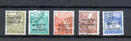 Switzerland 1934 Set Overprinted Service SDN Stamps (Michel 42/46) Nice Used - Officials