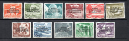 Switzerland 1950 Set Overprinted Service BIE/IBE/Education Stamps (Michel 29/39) Nice MLH - Oficial