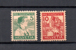 Switzerland 1915 Set Costume/pro Juventute Stamps (Michel 128/29) Nice MLH - Ungebraucht