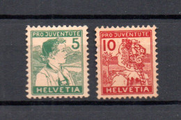 Switzerland 1915 Set Costume/pro Juventute Stamps (Michel 128/29) Nice MLH - Nuevos