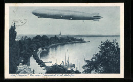 AK Friedrichshafen A. B., Luftschiff LZ 127 Graf Zeppelin über Seiner Heimatstadt  - Dirigibili