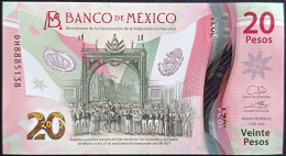 MEXICO $20 ! SERIES DH NEW 7-FEBR-2023 DATE ! Galia Bor. Sign. INDEPENDENCE POLYMER NOTE Read Descr. For Notes - Mexique