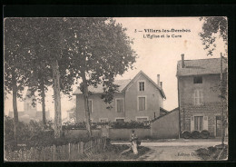 CPA Villars-les-Dombes, L`Eglise Et La Cure  - Villars-les-Dombes