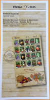 Brochure Brazil Edital 2009 15 Fruit Circuit Rural Tourism Strawberry Grape Without Stamp - Covers & Documents