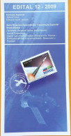 Brochure Brazil Edital 2009 12 Brazil Russia Soyuz Rocket Satellite Without Stamp - Covers & Documents