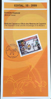 Brochure Brazil Edital 2009 10 Roda De Capoeira Musica Without Stamp - Lettres & Documents