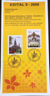 Brochure Brazil Edital 2009 08 Diplomatic Relations Brazil Thailand Bromelias Church Architecture Without Stamp - Brieven En Documenten