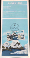 Brochure Brazil Edital 2009 06 Diplomatic Relations Chile Protection Of The Poles Bear Without Stamp - Cartas & Documentos