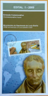 Brochure Brazil Edital 2009 01 Louis Braille Blind Visually Impaired Without Stamp - Storia Postale