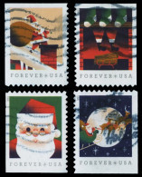 Etats-Unis / United States (Scott No.5644-47 - Christmas) (o) Set P2 - Usati