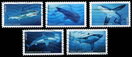 Etats-Unis / United States (Scott No.5223-27 - Requin / Shark) (o) Set Of 5 - Oblitérés