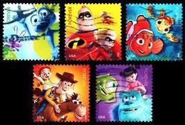 Etats-Unis / United States (Scott No.4677-81 - Disney-Pixar Film) (o) Série De 5 / Set Of 5 - Oblitérés