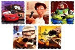 Etats-Unis / United States (Scott No.4553-57 - Personages De Disney / Pixar Films / Disney Characters) (o) Série / Set - Usados