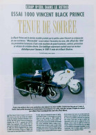 Article Papier 7 Pages MOTO VINCENT 1000 BLACK PRINCE Juillet 1991 MJFL - Non Classés