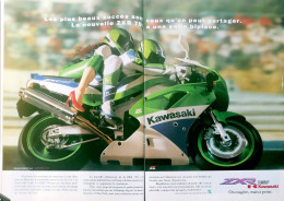 Publicité Papier 2 Pages KAWASAKI ZXR 750 Septembre 1991 MRFL - Pubblicitari