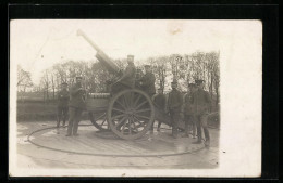 Foto-AK Soldaten Der Artillerie Mit Flak  - Guerre 1914-18