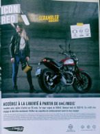 Publicité Papier  MOTO SCRAMBLER DUCATI Novembre 2021 FL-01 - Pubblicitari