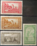 R2253/652 - MONACO - 1933/1937 - Paysages De La Principauté - N°119 NEUF** + N°120 à 122 NEUFS* - Ongebruikt