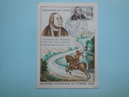 Journée Nationale Du Timbre 1956 Chalon-sur-Saône, François De Tassin.......CP15 - Dag Van De Postzegel