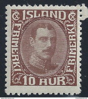 1932 ISLANDA, N. 148 10 A. Bruno - MLH* - Andere & Zonder Classificatie