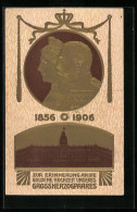 Präge-AK Grossherzog Friedrich Und Grossherzogin Luise Von Baden, Portraits Des Paares, Goldene Hochzeit 1906  - Königshäuser