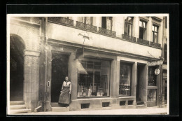 Foto-AK Schwäbisch Hall, Uhrmacher Carl Schweizer, Neue Strasse 11-13 Ca. 1915  - Schwäbisch Hall