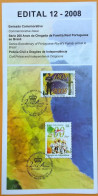 Brochure Brazil Edital 2008 12 Royal Security Civil Police Without Stamp - Covers & Documents
