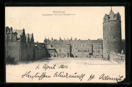 AK Bernburg, Schlosshof Mit Till Eulenspiegelturm  - Bernburg (Saale)