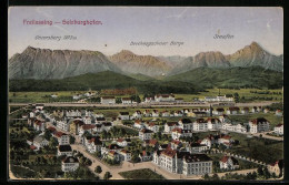 AK Freilassing-Salzburghofen, Ortsansicht Mit Bahnhof  - Freilassing