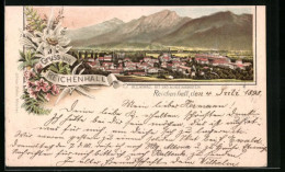 Lithographie Reichenhall, Ortsansicht Mit Bad Achselmannstein  - Bad Reichenhall